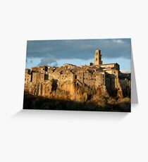 pitigliano Tuscany Greeting Card