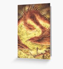 SLEEPING SMAUG Greeting Card