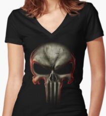 Death T-shirt col V femme