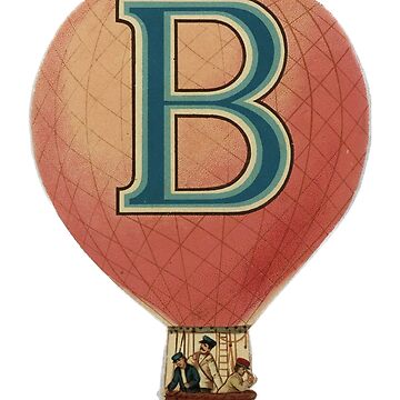 "Letter B B Lovers B Lettering Letter B BALLON " Sticker For Sale By ...