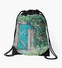 Vineyard Door Drawstring Bag