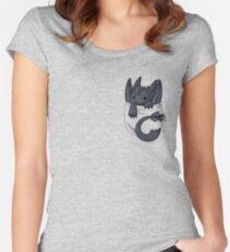 Is that a dragon in your pocket? Women's Fitted Scoop T-Shirt