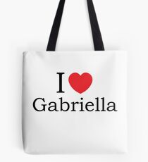 I Love Gabriella - With Simple Love Heart Tote Bag