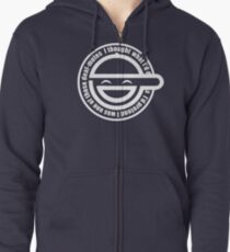Laughing Man Zipped Hoodie