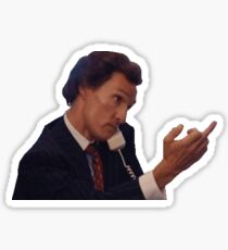 Matthew McConaughey as Mark Hanna in The Wolf Of Wall Street Sticker