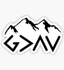 God is Greater than the Highs and Lows; Ups and Downs Sticker