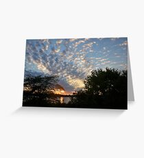 Sunset Across Mozingo Lake Greeting Card