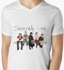 Mit freundlichen Grüßen, der Frühstücksclub T-Shirt mit V-Ausschnitt für Männer