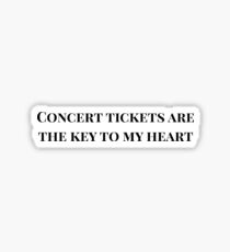 Concerts are Key Sticker