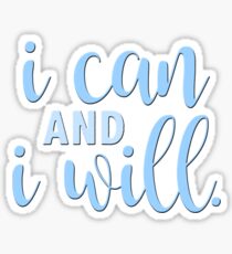 ich kann und ich werde Sticker