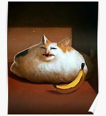 Banana Cat Poster
