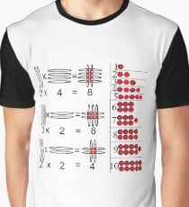 Baby Math: Visualization of Multiplication of Two Single-Digit Numbers Graphic T-Shirt