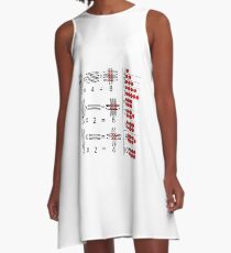 Baby Math: Visualization of Multiplication of Two Single-Digit Numbers A-Line Dress
