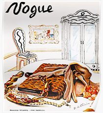 Póster Vintage Vogue Enero - 1936