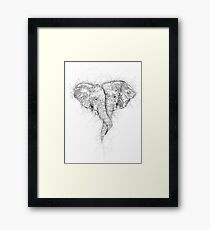 Elephant Hug Framed Print
