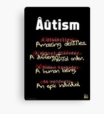 Autism - A Corrected List Canvas Print