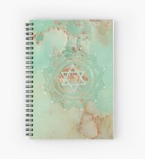 Heart chakra & jadeite stone Spiral Notebook