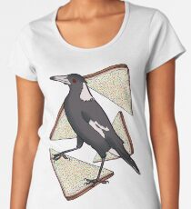Lone Magpie and Fairy Bread Premium Scoop T-Shirt