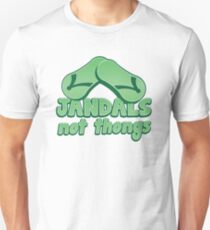 JANDALS not thongs with funny New Zealand Unisex T-Shirt