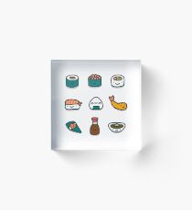 Sushi food Acrylic Block