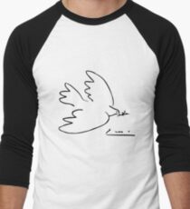 Picasso-Friedenstaube Baseballshirt mit 3/4-Arm