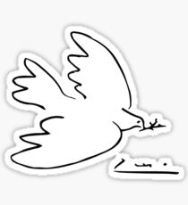 Picasso Peace Dove Sticker