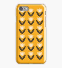 Tulip Pattern Phone Case in Mustard Yellow iPhone 7 Case