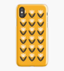 Tulip Pattern Phone Case in Mustard Yellow iPhone Case