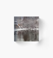 First snow Acrylic Block