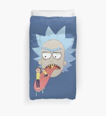 Evolution of Morty Duvet Cover
