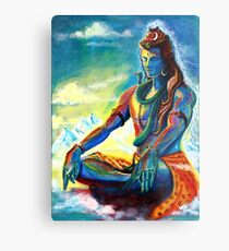 Shiva in Meditation Metal Print