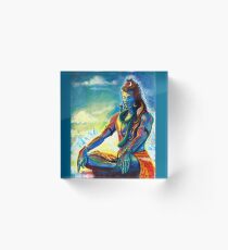 Majestic lord Shiva in Meditation Acrylic Block
