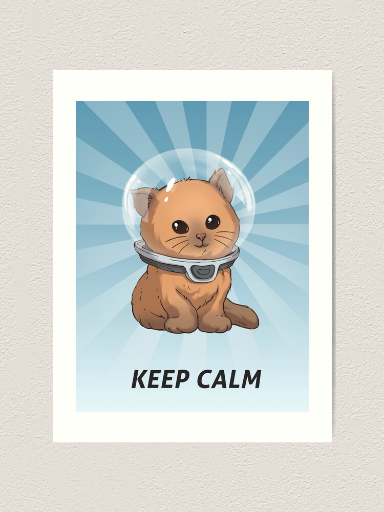 Alternate view of Keep Calm Kitty Art Print