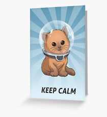 Keep Calm Kitty Greeting Card