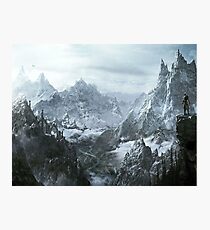 Skyrim winter Photographic Print