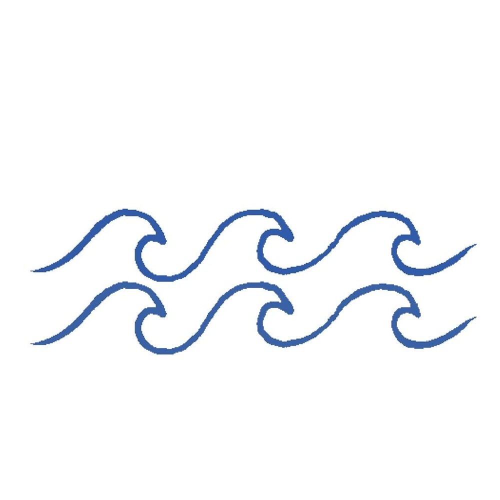 "drawing blue waves" by soleneabq | Redbubble
