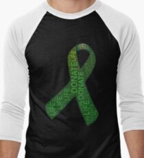 Spenden Sie Leben-Organ-Spender-Anwalt-Geschenk-T-Shirt Organ-Spende Baseballshirt mit 3/4-Arm