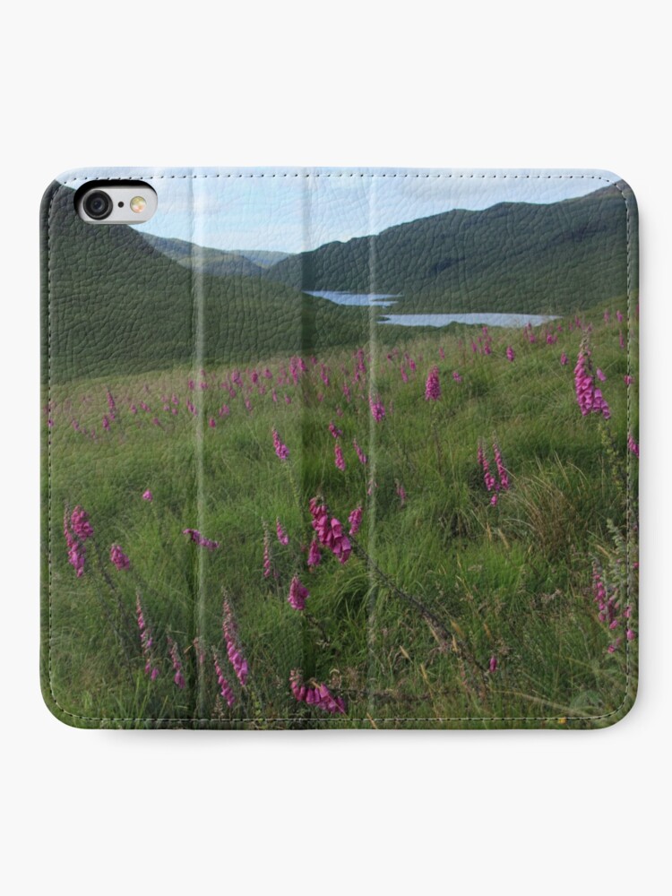 Alternate view of Field of foxgloves II iPhone Wallet