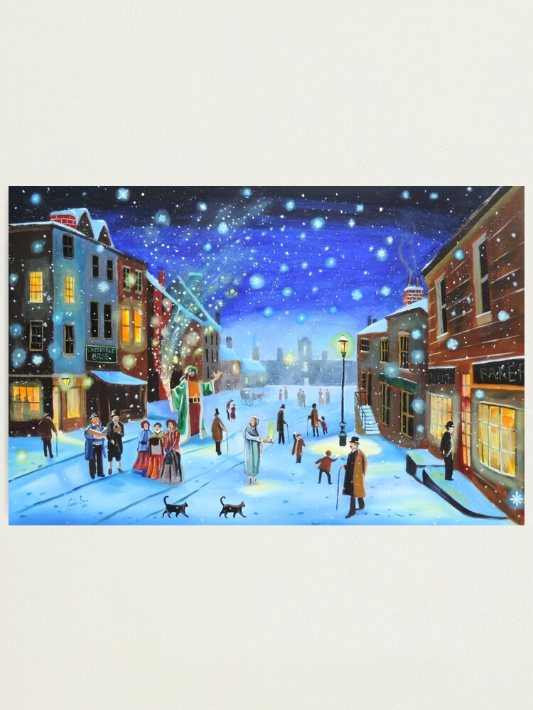 Alternate view of A Christmas Carol Scrooge ghost of Christmas present Photographic Print