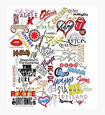 Pop Music Icons Photographic Print