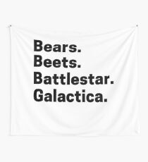 bears beets battlestar galactica Dwight office episode scene Wall Tapestry