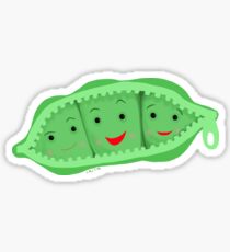 3 peas in a pod Sticker
