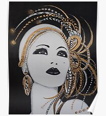 ART DECO GOLD BEAUTY Poster