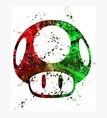 Super Mario Splatter Photographic Print