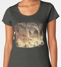 Bilbo and Smaug the Dragon Women's Premium T-Shirt