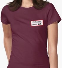 Trashboat is my name now dude! Women's Fitted T-Shirt