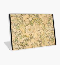 'Peonies' by Alphonse Mucha (Reproduction) Laptop Skin