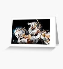 Three warriors Greeting Card