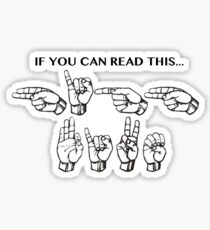 if you can read this Sticker