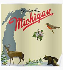 Greetings From Michigan! Poster